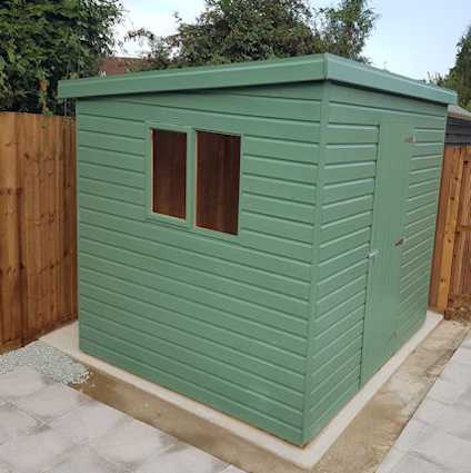 painted robust storage shed